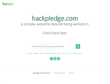 Tablet Screenshot of hackpledge.com
